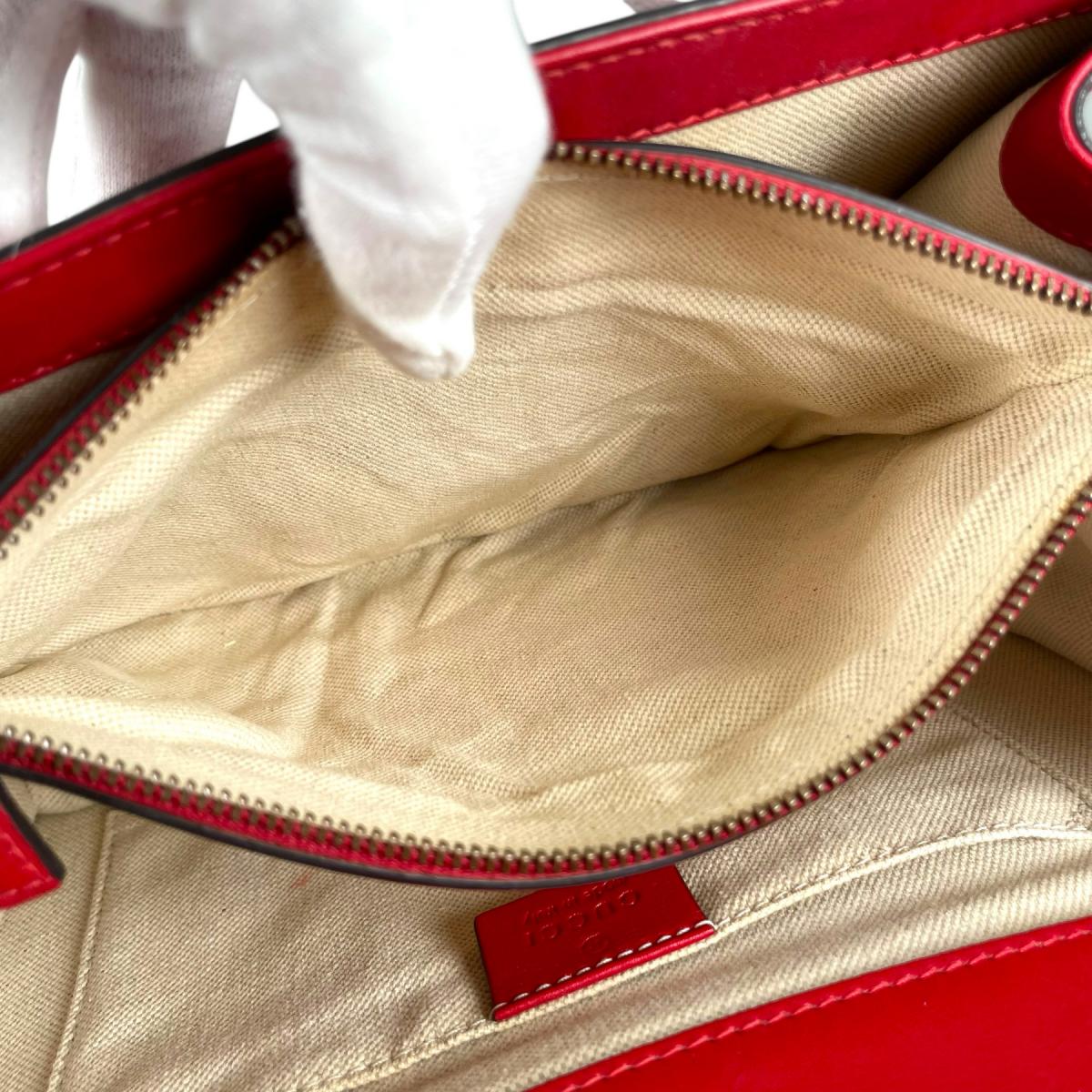 グッチ GUCCI ハンドバッグ
 2wayショルダーバッグ ディオニュソス バンブー レザー 448075 レッド 【SS】
 【中古】