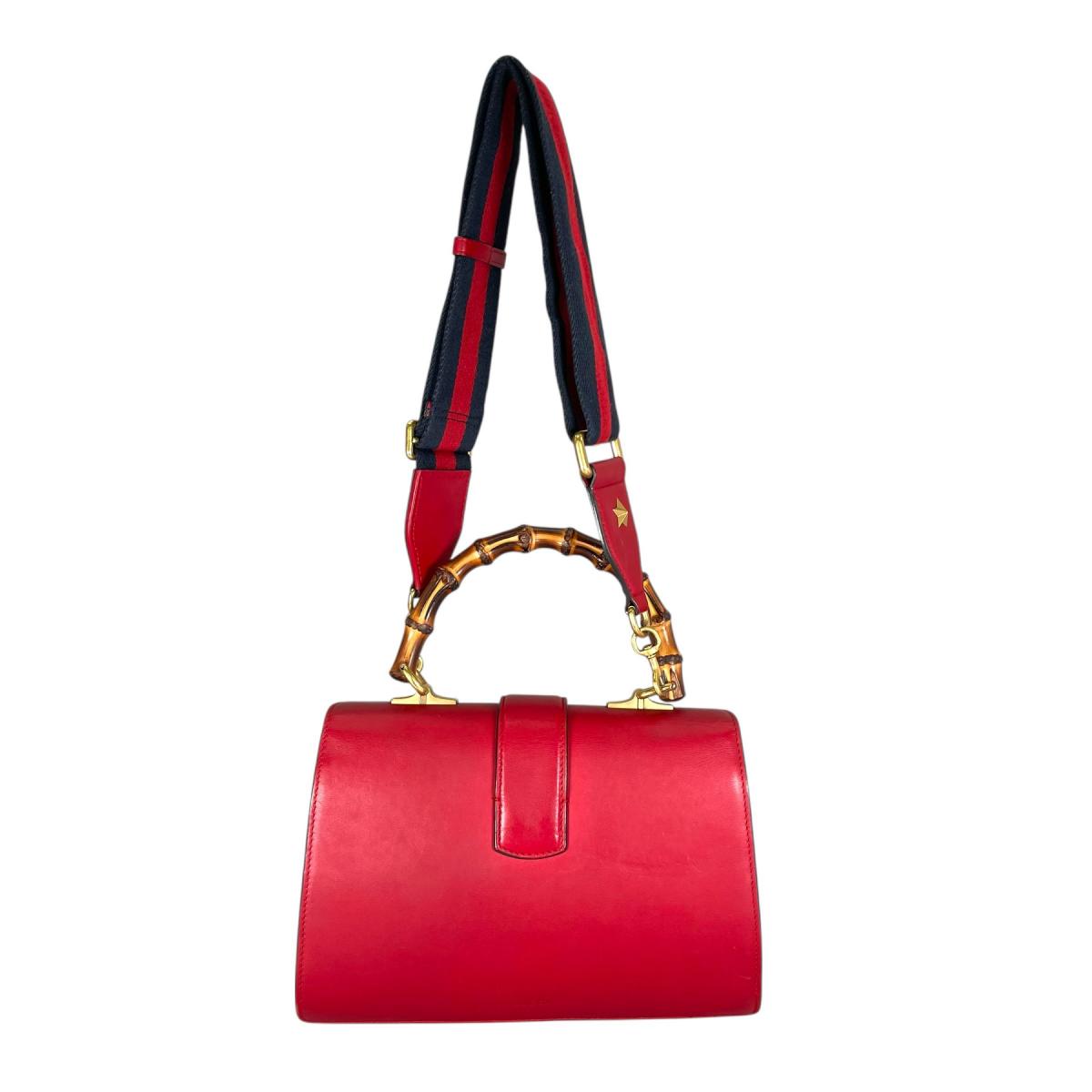 グッチ GUCCI ハンドバッグ
 2wayショルダーバッグ ディオニュソス バンブー レザー 448075 レッド 【SS】
 【中古】