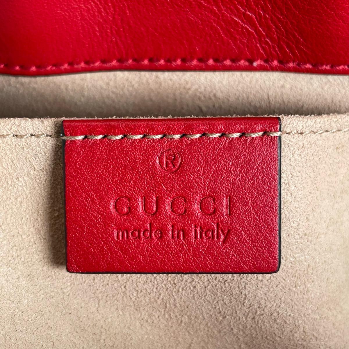 グッチ GUCCI ショルダーバッグ
 ショルダーバッグ GGアップル パドロック GGキャンバス 498156 ベージュ×レッド×マルチカラー 【SS】
 【中古】