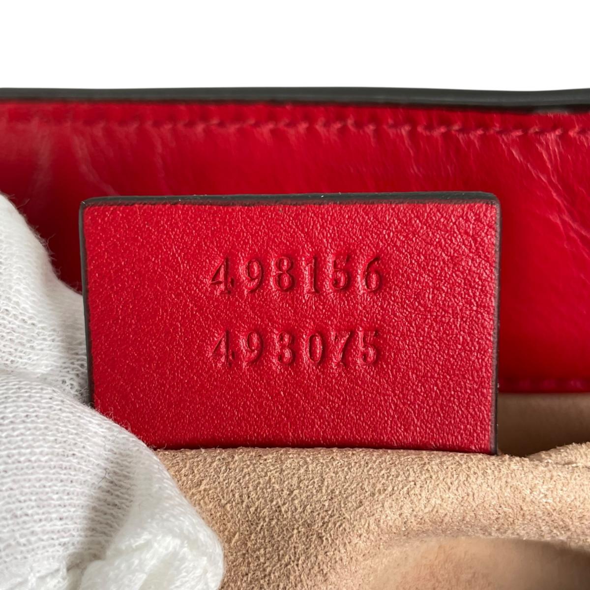 グッチ GUCCI ショルダーバッグ
 ショルダーバッグ GGアップル パドロック GGキャンバス 498156 ベージュ×レッド×マルチカラー 【SS】
 【中古】