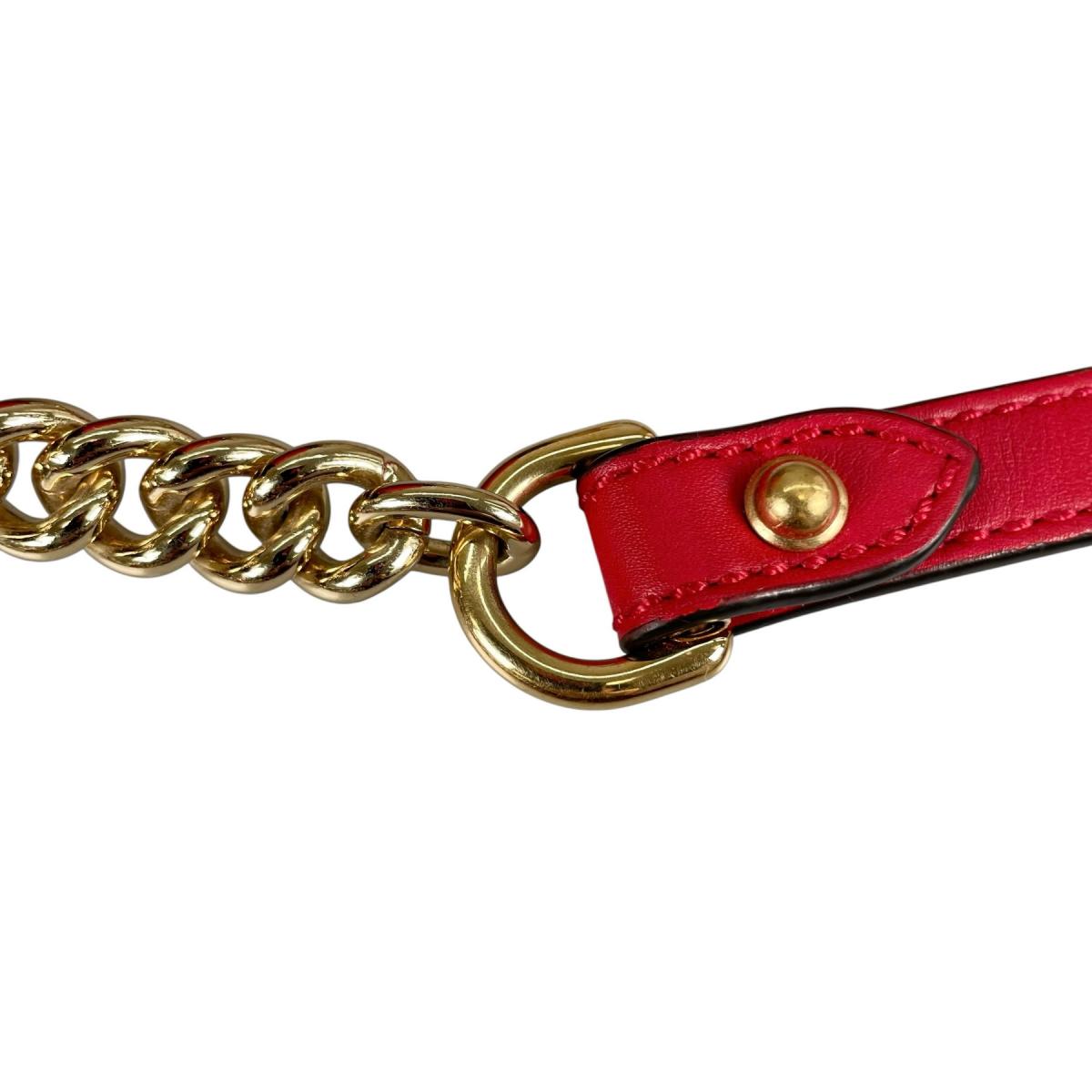 グッチ GUCCI ショルダーバッグ
 ショルダーバッグ GGアップル パドロック GGキャンバス 498156 ベージュ×レッド×マルチカラー 【SS】
 【中古】