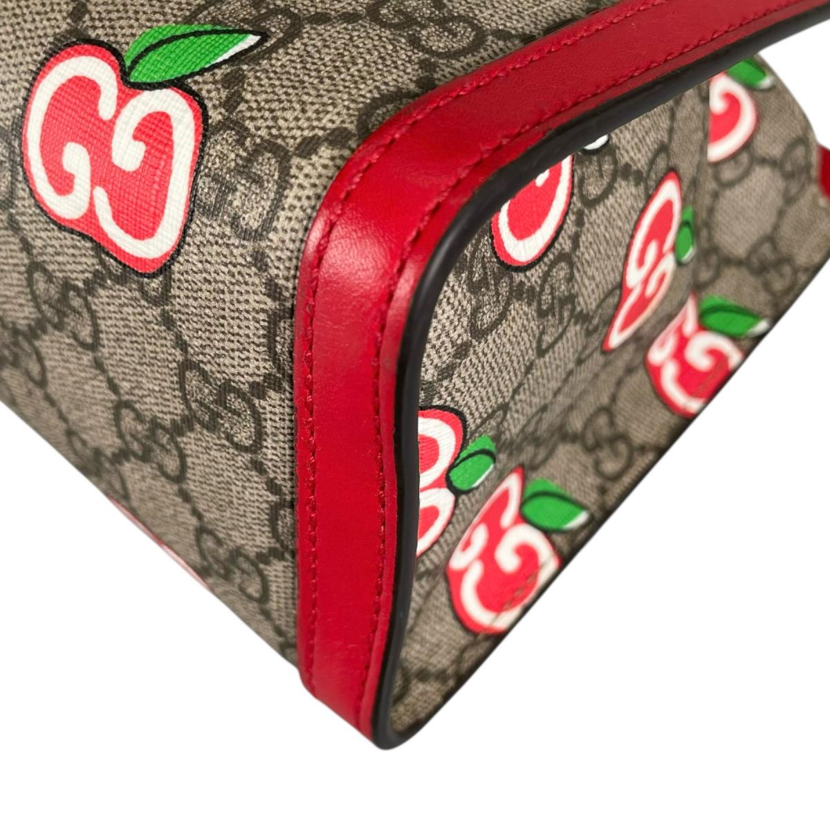 グッチ GUCCI ショルダーバッグ
 ショルダーバッグ GGアップル パドロック GGキャンバス 498156 ベージュ×レッド×マルチカラー 【SS】
 【中古】