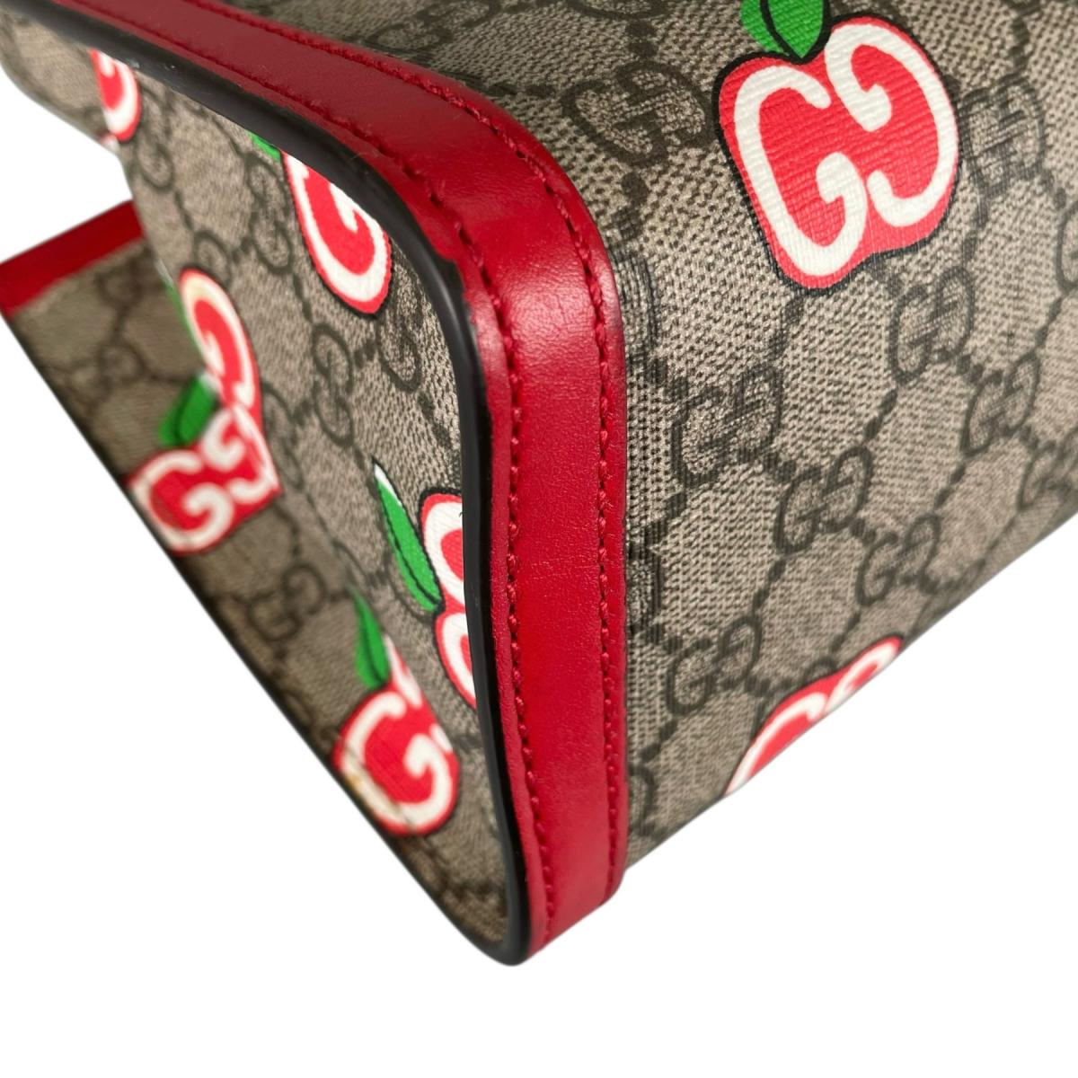 グッチ GUCCI ショルダーバッグ
 ショルダーバッグ GGアップル パドロック GGキャンバス 498156 ベージュ×レッド×マルチカラー 【SS】
 【中古】