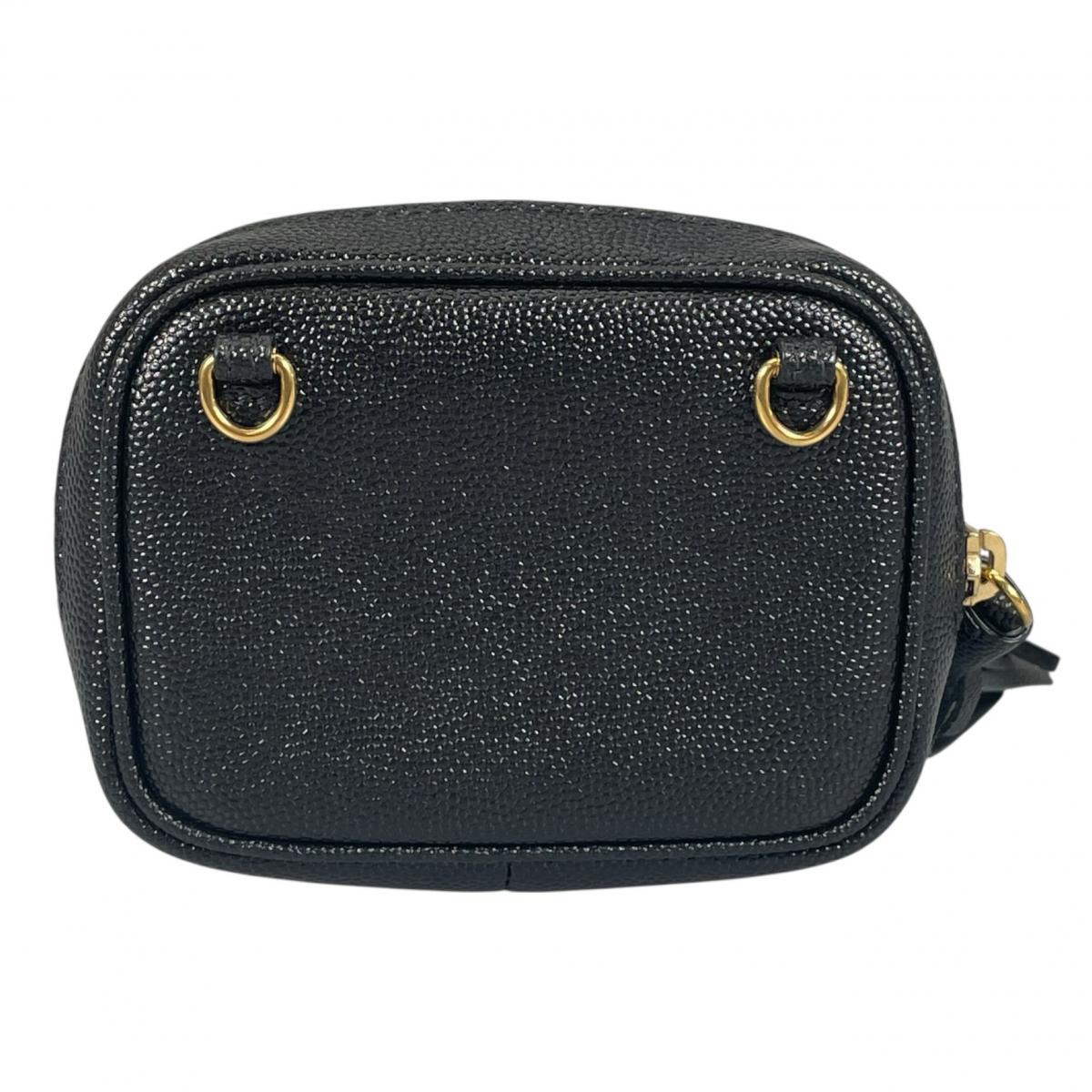 イヴ・サンローラン YVES SAINT LAURENT ポーチ
 アクセサリーポーチ キャビアスキン ベイビールー マットキャビアスキン 635088 ブラック 【SS】
 【中古】