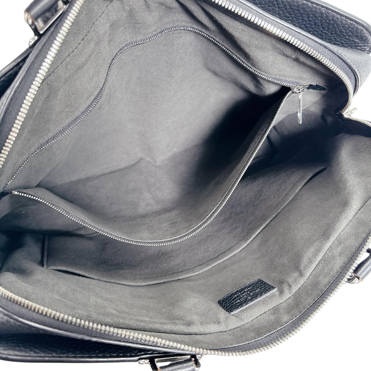 ルイヴィトン LOUIS VUITTON ハンドバッグ
 ハンドバッグ ノワール アルマンド･ブリーフケースMM レザー M54381 ブラック LV
 【SS】
 【中古】