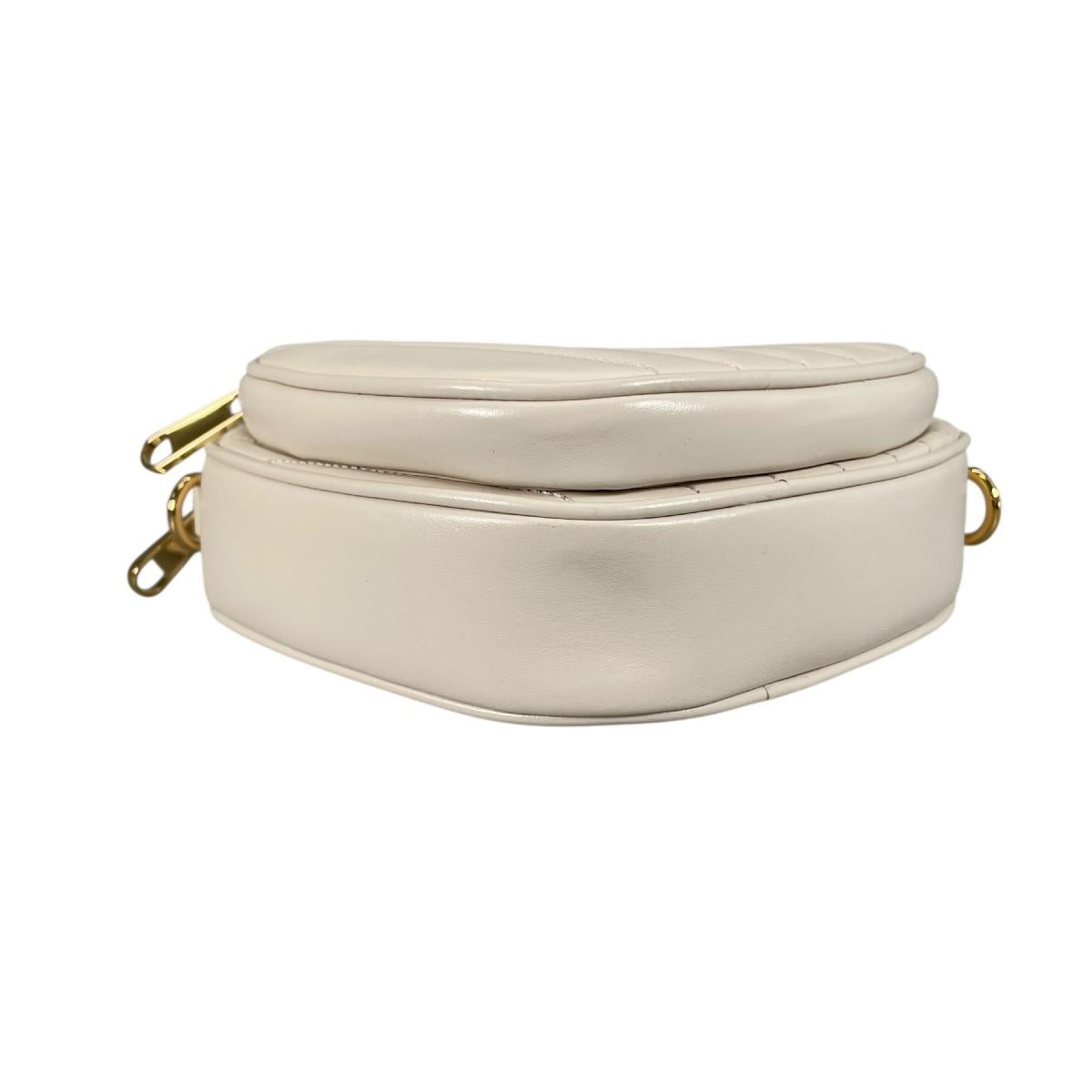 グッチ GUCCI ショルダーバッグ
 ショルダーバッグ ハートチェーン インターロッキングG レザー 751628 ホワイト 【SS】
 【中古】