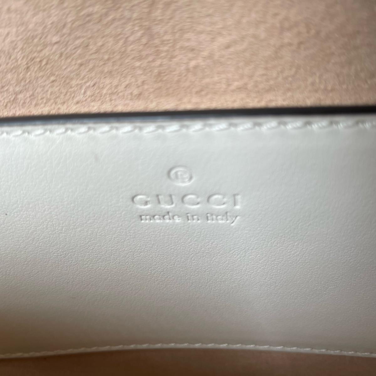グッチ GUCCI ショルダーバッグ
 ショルダーバッグ ハートチェーン インターロッキングG レザー 751628 ホワイト 【SS】
 【中古】