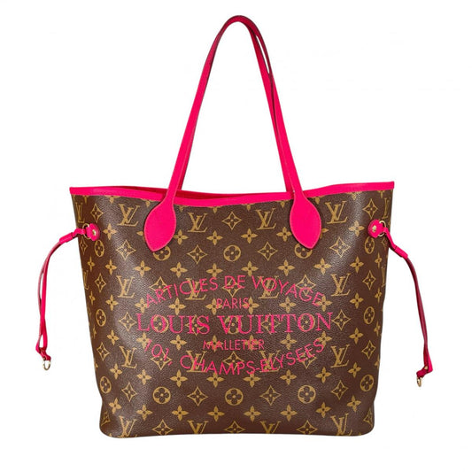 ルイヴィトン LOUIS VUITTON トートバッグ
 ショルダーバッグ イカットフラワー ネヴァーフルMM モノグラムキャンバス M40940 ローズアシビアント LV
 【SS】
 【中古】