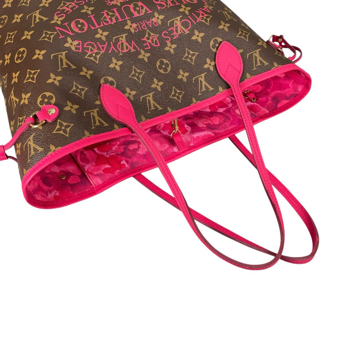 ルイヴィトン LOUIS VUITTON トートバッグ
 ショルダーバッグ イカットフラワー ネヴァーフルMM モノグラムキャンバス M40940 ローズアシビアント LV
 【SS】
 【中古】