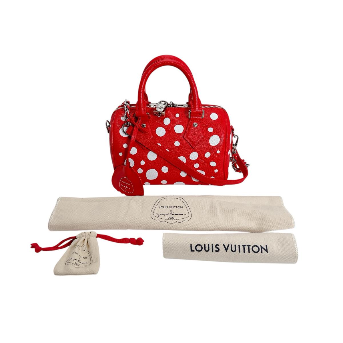 ルイヴィトン LOUIS VUITTON ショルダーバッグ
 ハンドバッグ アンプラント スピーディ･バンドリエール25 草間彌生 モノグラムアンプラント M46411 レッド LV
 【中古】
