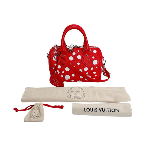ルイヴィトン LOUIS VUITTON ショルダーバッグ
 ハンドバッグ アンプラント スピーディ･バンドリエール25 草間彌生 モノグラムアンプラント M46411 レッド LV
 【中古】