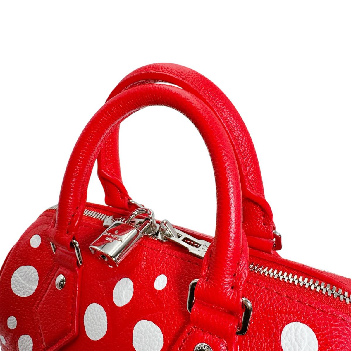 ルイヴィトン LOUIS VUITTON ショルダーバッグ
 ハンドバッグ アンプラント スピーディ･バンドリエール25 草間彌生 モノグラムアンプラント M46411 レッド LV
 【中古】