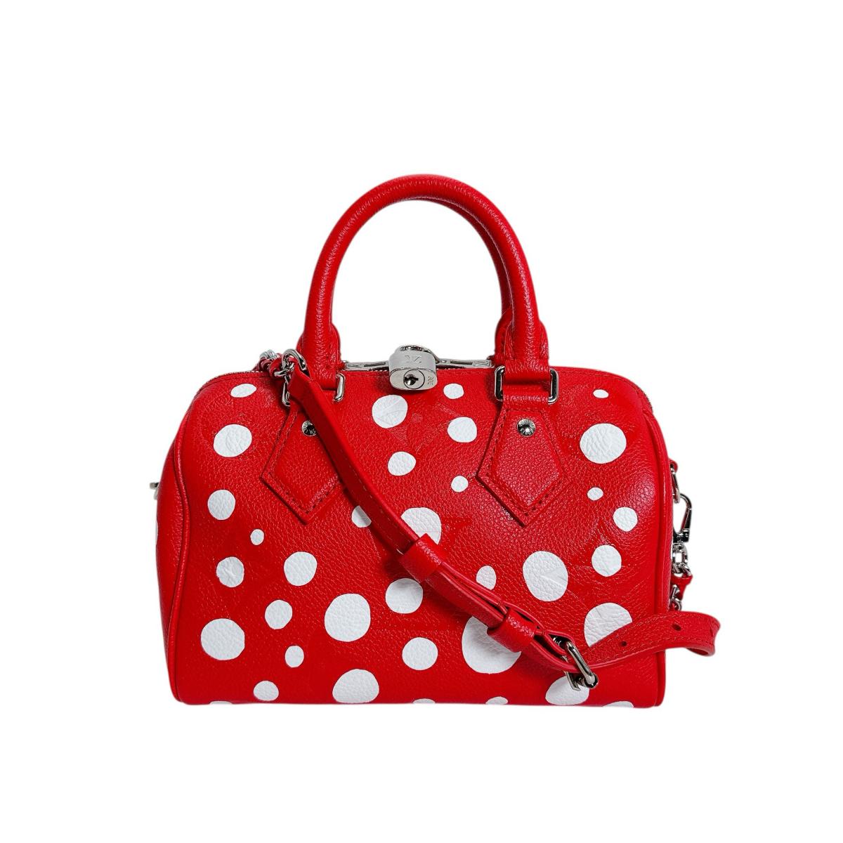 ルイヴィトン LOUIS VUITTON ショルダーバッグ
 ハンドバッグ アンプラント スピーディ･バンドリエール25 草間彌生 モノグラムアンプラント M46411 レッド LV
 【中古】