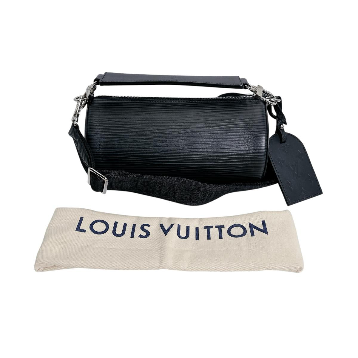 ルイヴィトン LOUIS VUITTON ハンドバッグ
 ハンドバッグ エピ ソフトポロションPM エピレザー M24324 ブラック LV
 【SS】
 【中古】