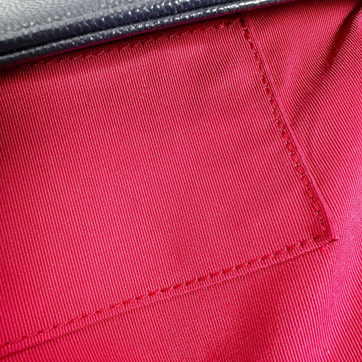 シャネル CHANEL ショルダーバッグ
 チェーンショルダーバッグ キャビアスキン マトラッセ マットキャビアスキン AS1977 ネイビー 【SS】
 【中古】