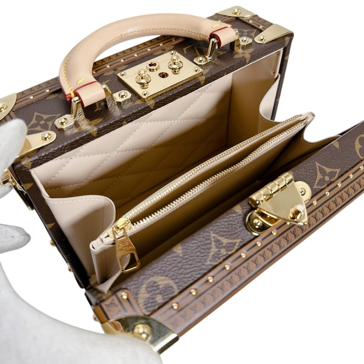 ルイヴィトン LOUIS VUITTON ハンドバッグ
 2wayバッグ モノグラム プティット･ヴァリーズ モノグラムキャンバス M20468 ブラウン LV
 【中古】