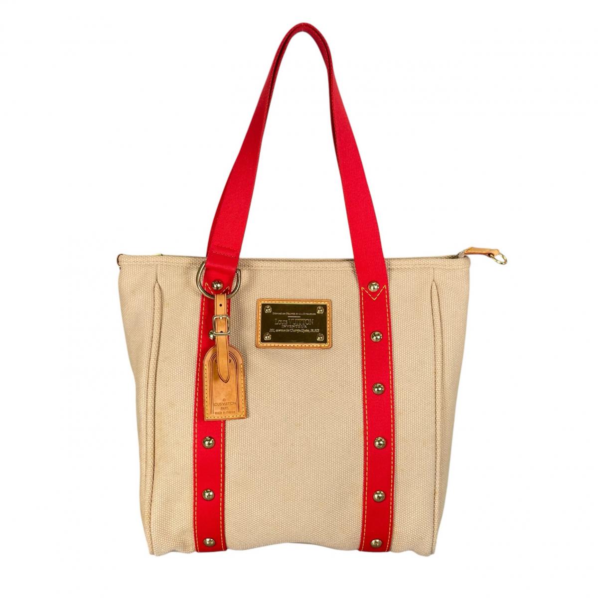 ルイヴィトン LOUIS VUITTON トートバッグ
 トートバッグ カバMM アンティグア キャンバス M40035 ベージュ LV
 【SS】
 【中古】