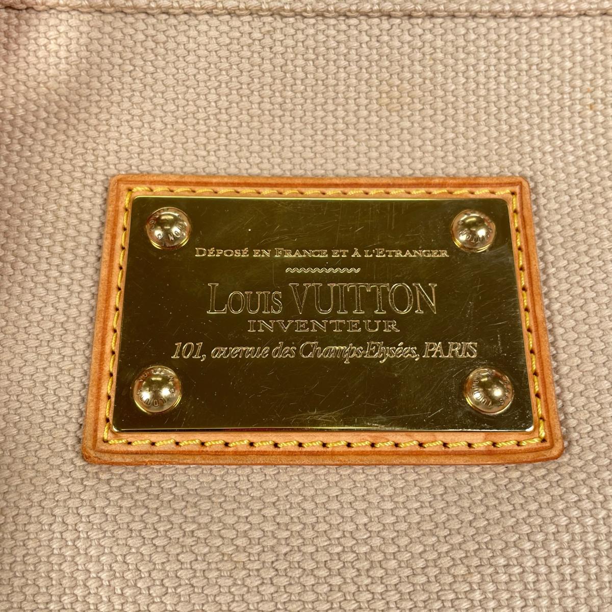 ルイヴィトン LOUIS VUITTON トートバッグ
 トートバッグ カバMM アンティグア キャンバス M40035 ベージュ LV
 【SS】
 【中古】