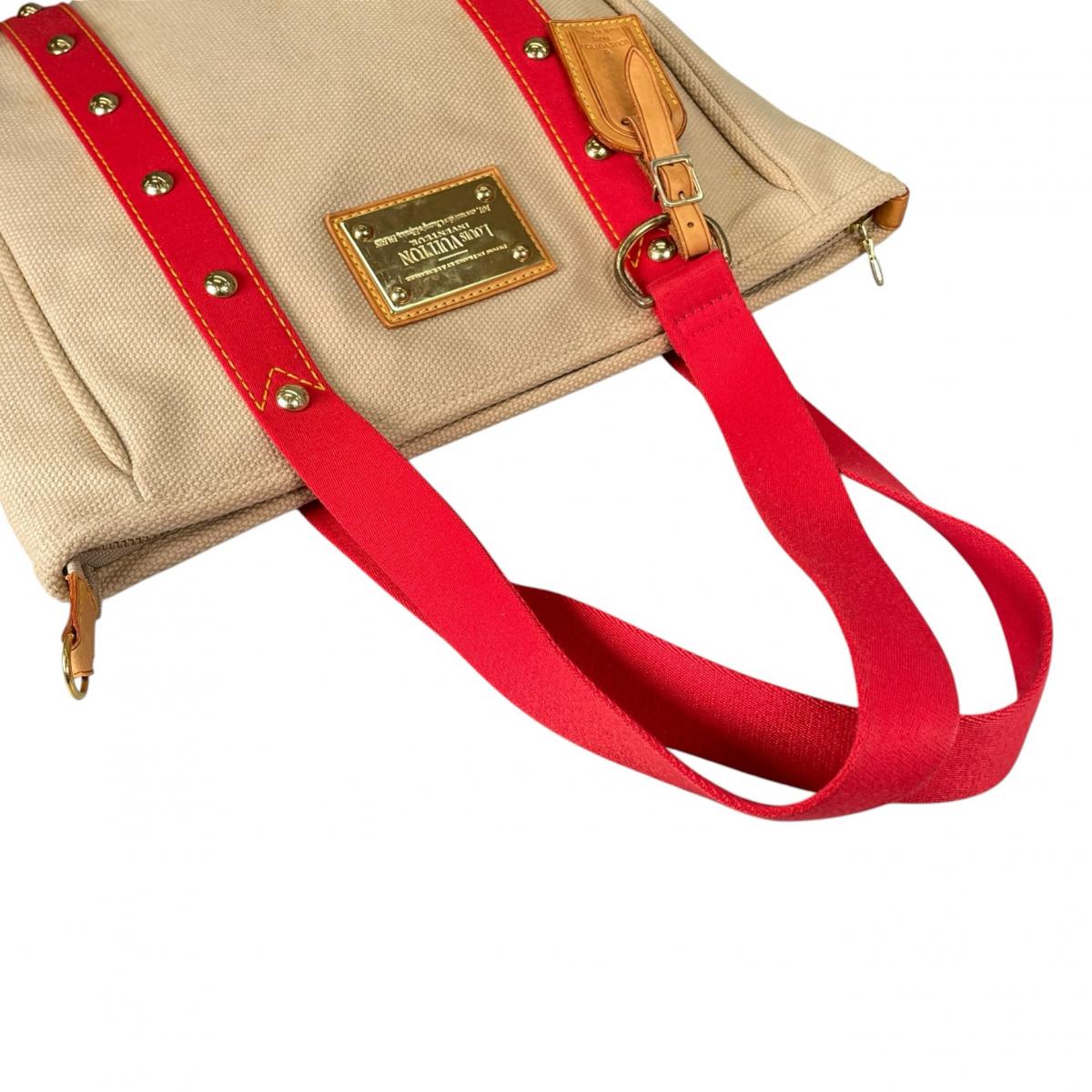 ルイヴィトン LOUIS VUITTON トートバッグ
 トートバッグ カバMM アンティグア キャンバス M40035 ベージュ LV
 【SS】
 【中古】