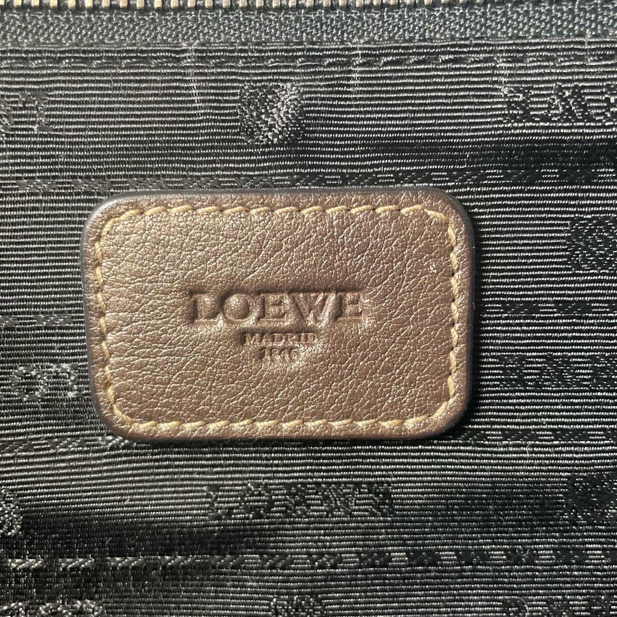 ロエベ LOEWE トートバッグ
 ヘリテージバッグ カーフスキン マドリード レザー ベージュ 【SS】
 【中古】