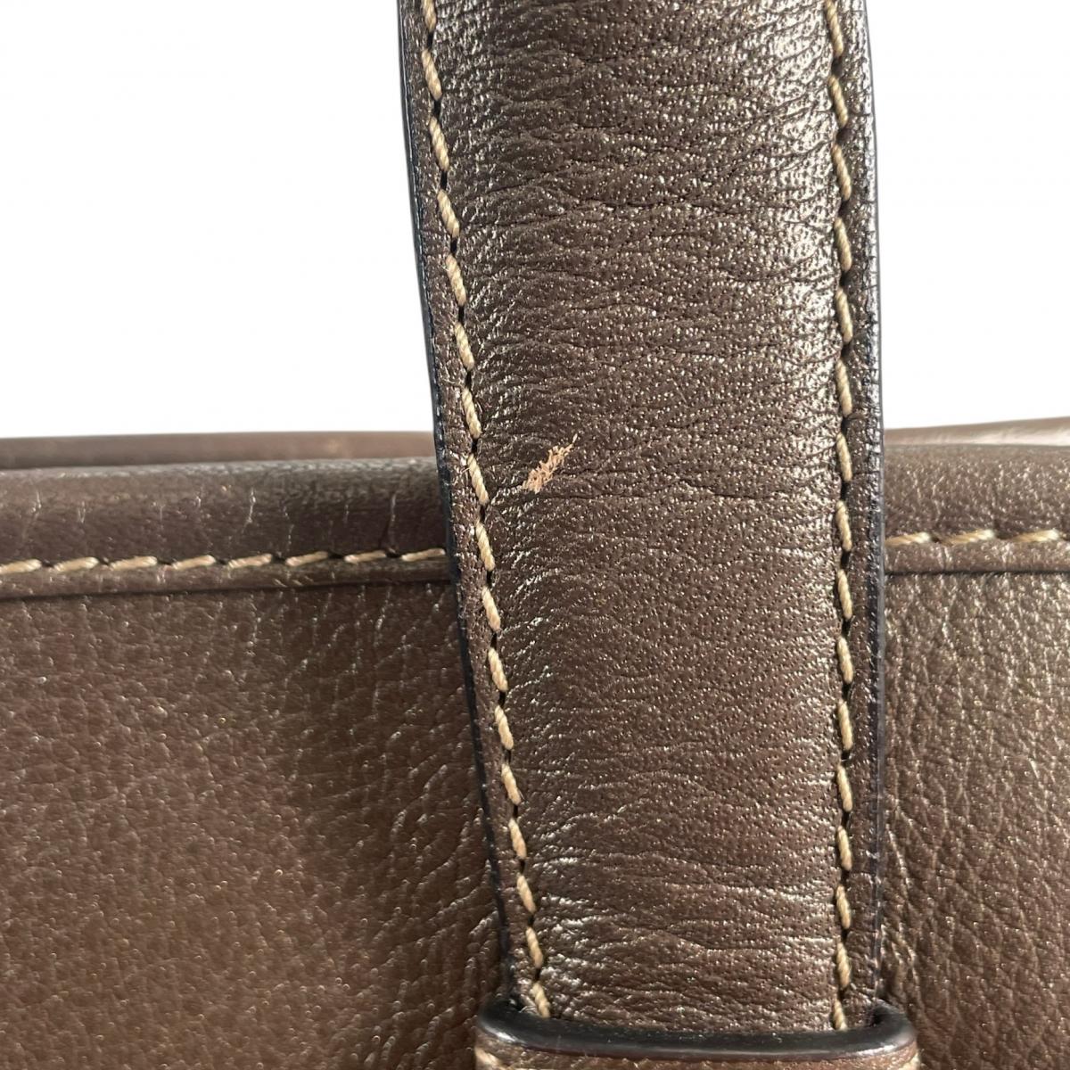 ロエベ LOEWE トートバッグ
 ヘリテージバッグ カーフスキン マドリード レザー ベージュ 【SS】
 【中古】