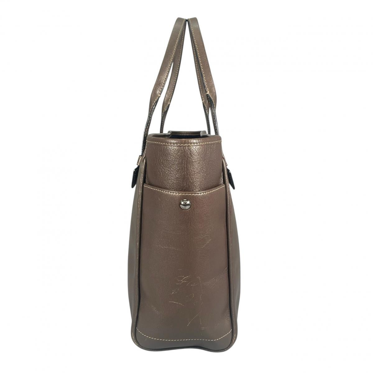 ロエベ LOEWE トートバッグ
 ヘリテージバッグ カーフスキン マドリード レザー ベージュ 【SS】
 【中古】