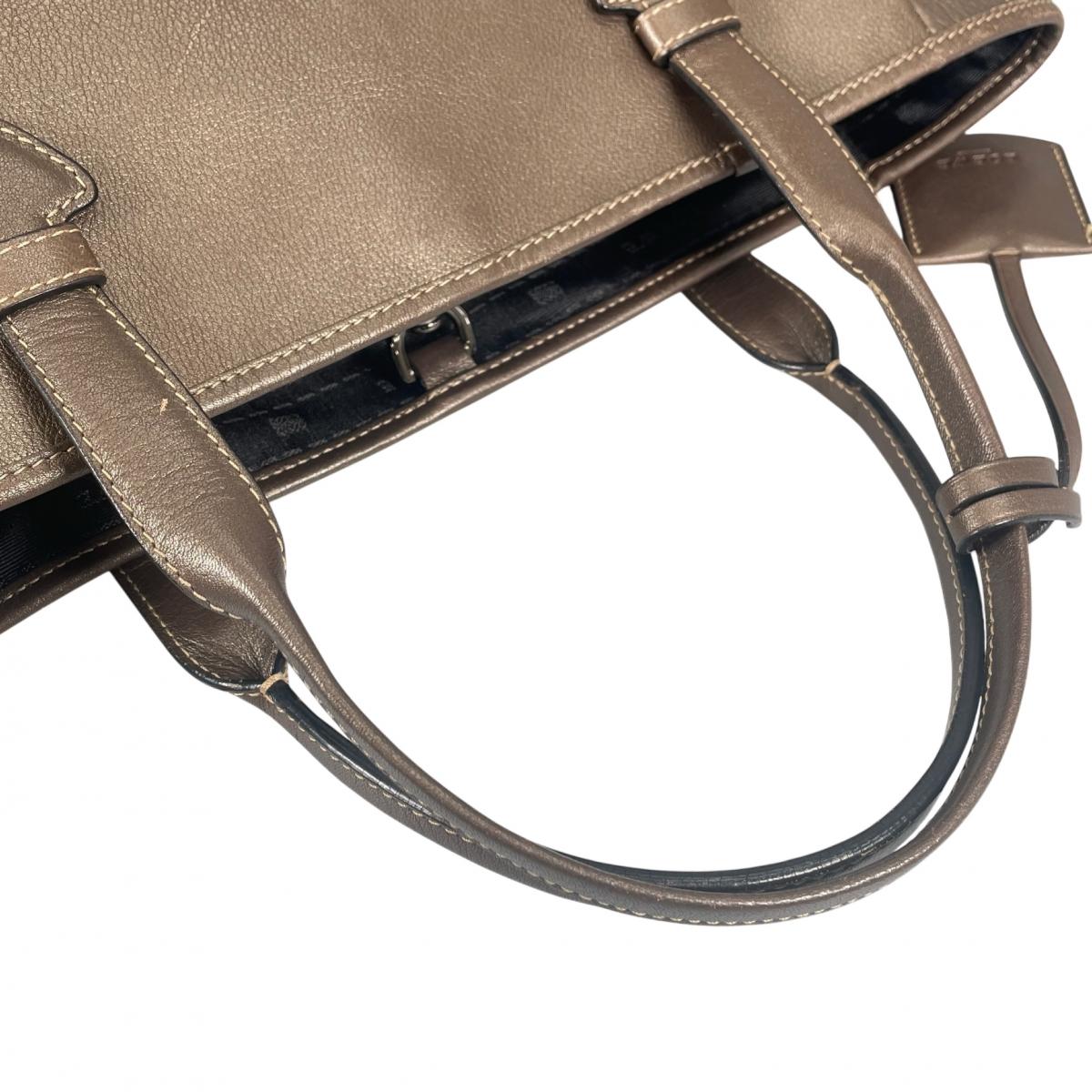 ロエベ LOEWE トートバッグ
 ヘリテージバッグ カーフスキン マドリード レザー ベージュ 【SS】
 【中古】