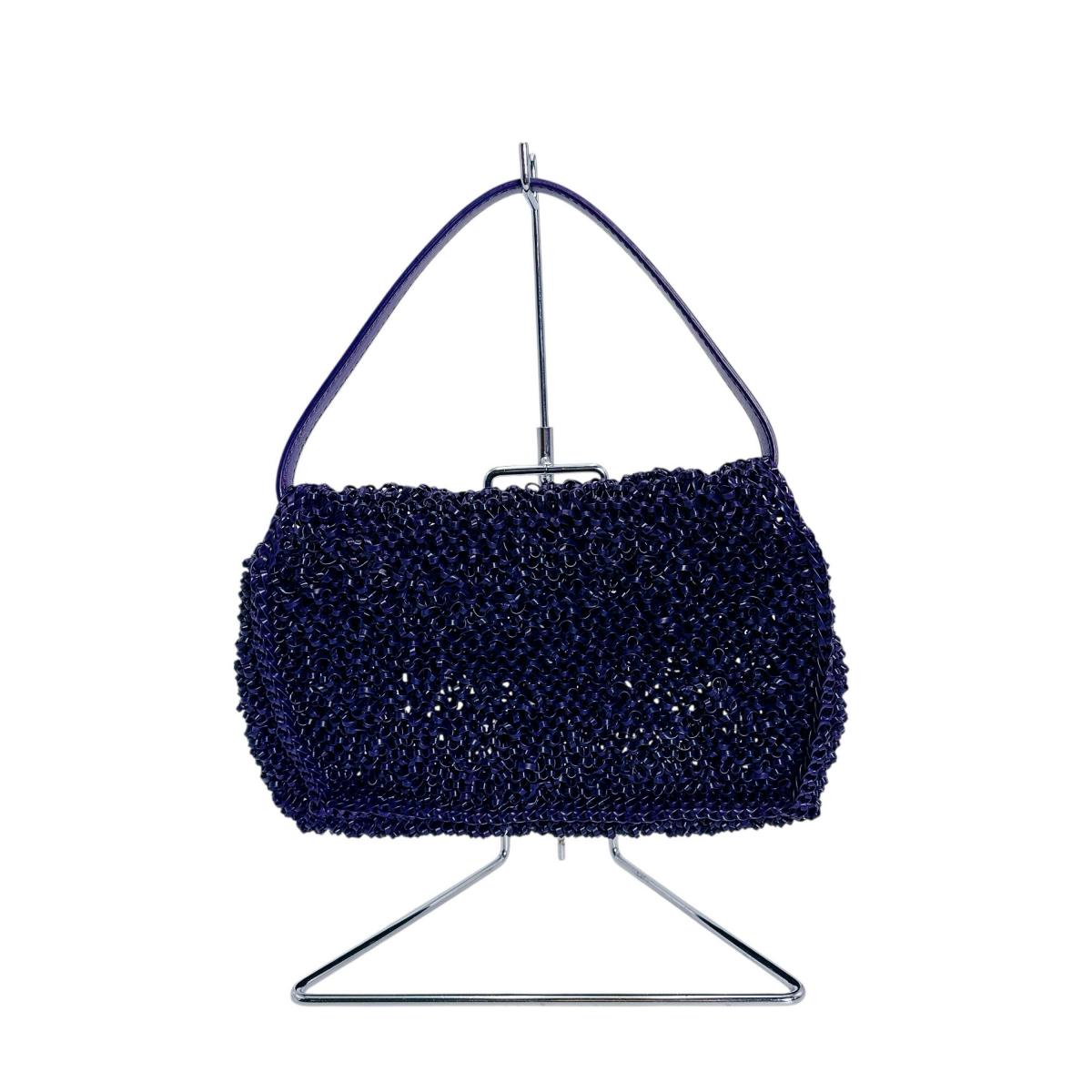 アンテプリマ ANTEPRIMA ハンドバッグ
 ワイヤーバッグ パーティー 結婚式 ワイヤー パープル 【SS】
 【中古】