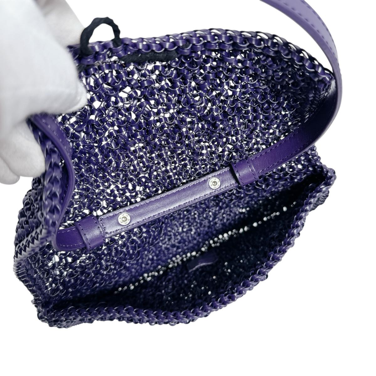 アンテプリマ ANTEPRIMA ハンドバッグ
 ワイヤーバッグ パーティー 結婚式 ワイヤー パープル 【SS】
 【中古】