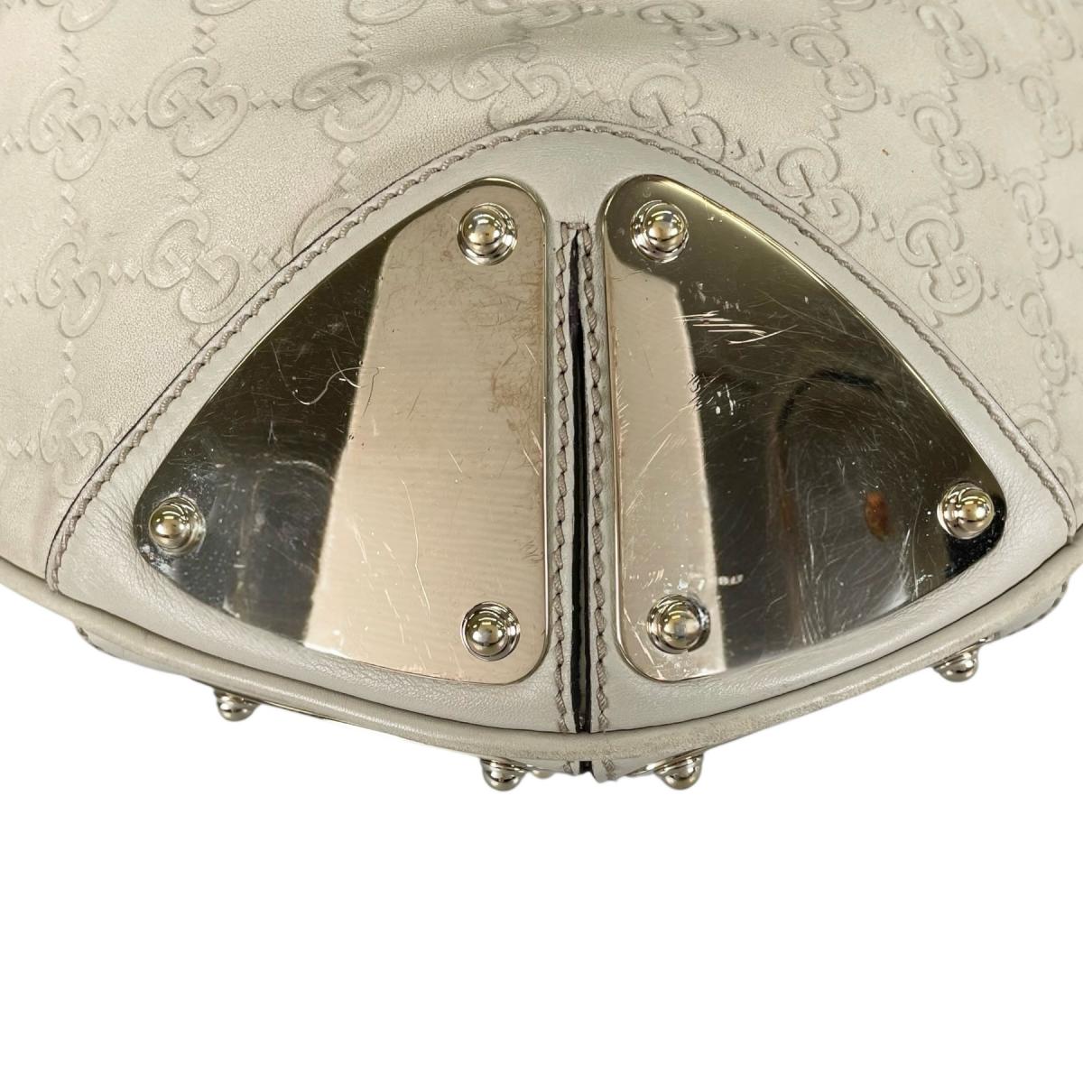 グッチ GUCCI ショルダーバッグ
 2wayトートバッグ グッチシマ インディ レザー 177088 ベージュ 【SS】
 【中古】