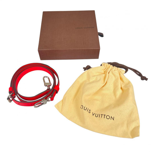 ルイヴィトン LOUIS VUITTON ショルダーストラップ
 ショルダーストラップ バッグアクセサリー 肩掛けストラップ レザー レッド LV
 【SS】
 【中古】