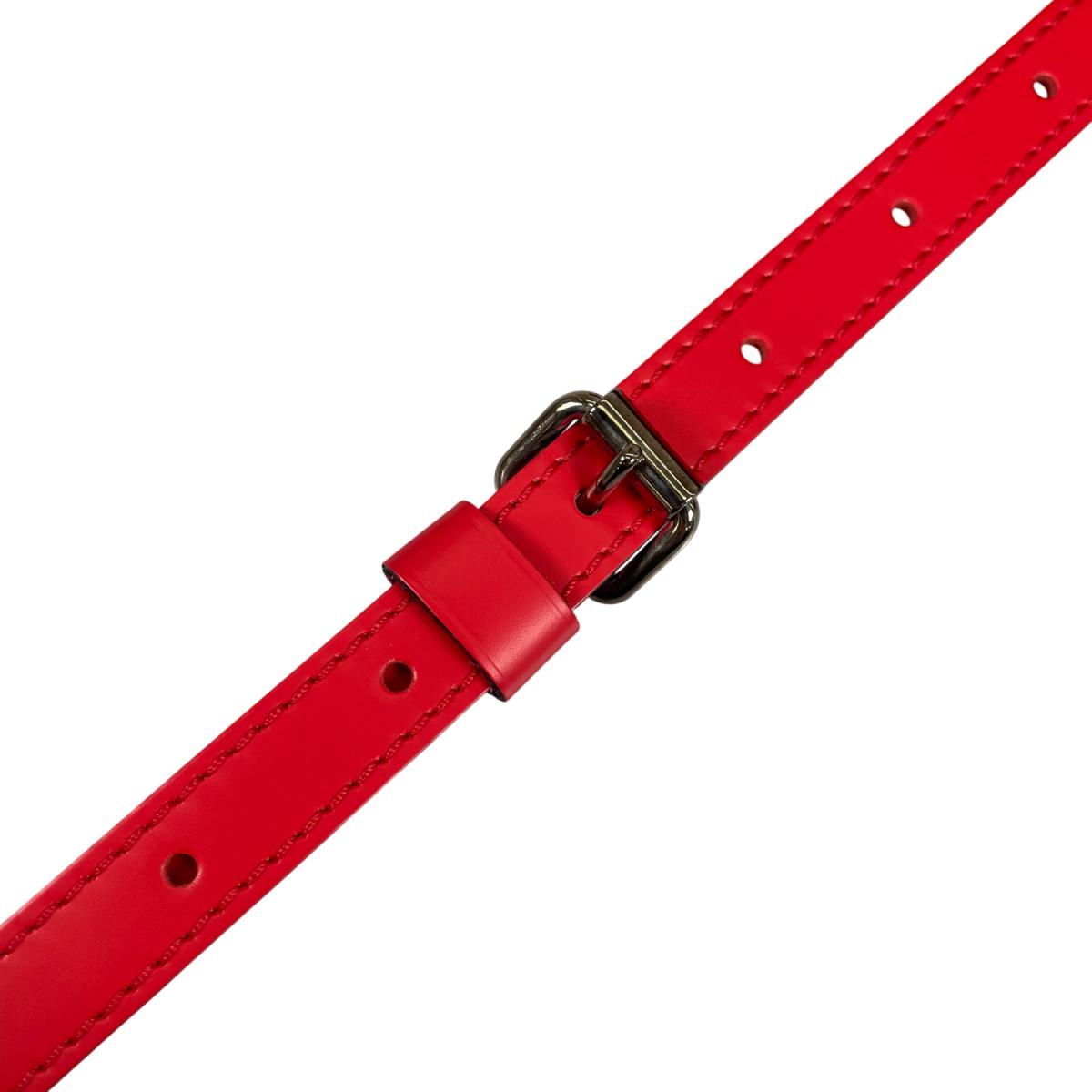 ルイヴィトン LOUIS VUITTON ショルダーストラップ
 ショルダーストラップ バッグアクセサリー 肩掛けストラップ レザー レッド LV
 【SS】
 【中古】