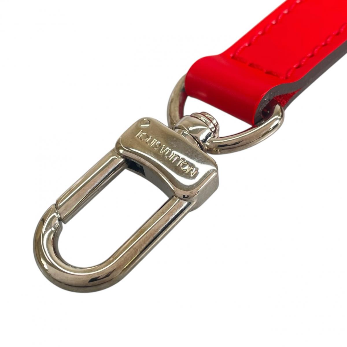 ルイヴィトン LOUIS VUITTON ショルダーストラップ
 ショルダーストラップ バッグアクセサリー 肩掛けストラップ レザー レッド LV
 【SS】
 【中古】
