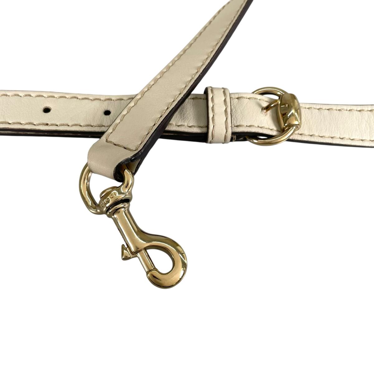 グッチ GUCCI ショルダーバッグ
 2wayトートバッグ グッチシマ ハートビット レザー 269957 ベージュ 【SS】
 【中古】