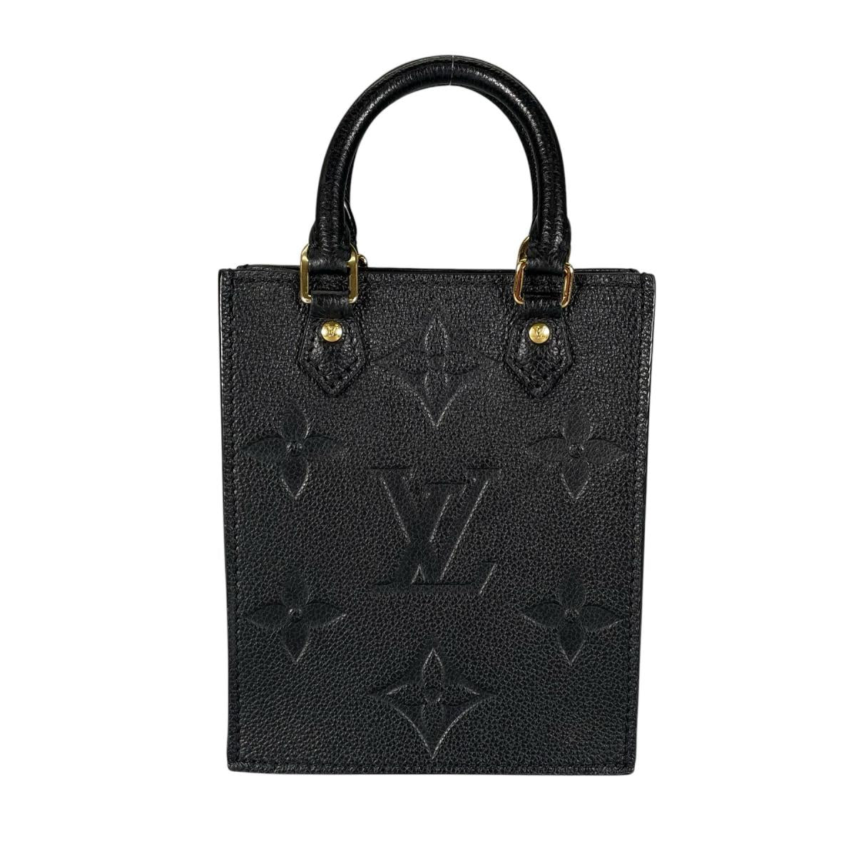 ルイヴィトン LOUIS VUITTON ショルダーバッグ
 ショルダーバッグ モノグラム プティット・サックプラ モノグラムアンプラント M81417 ブラック LV
 【SS】
 【中古】