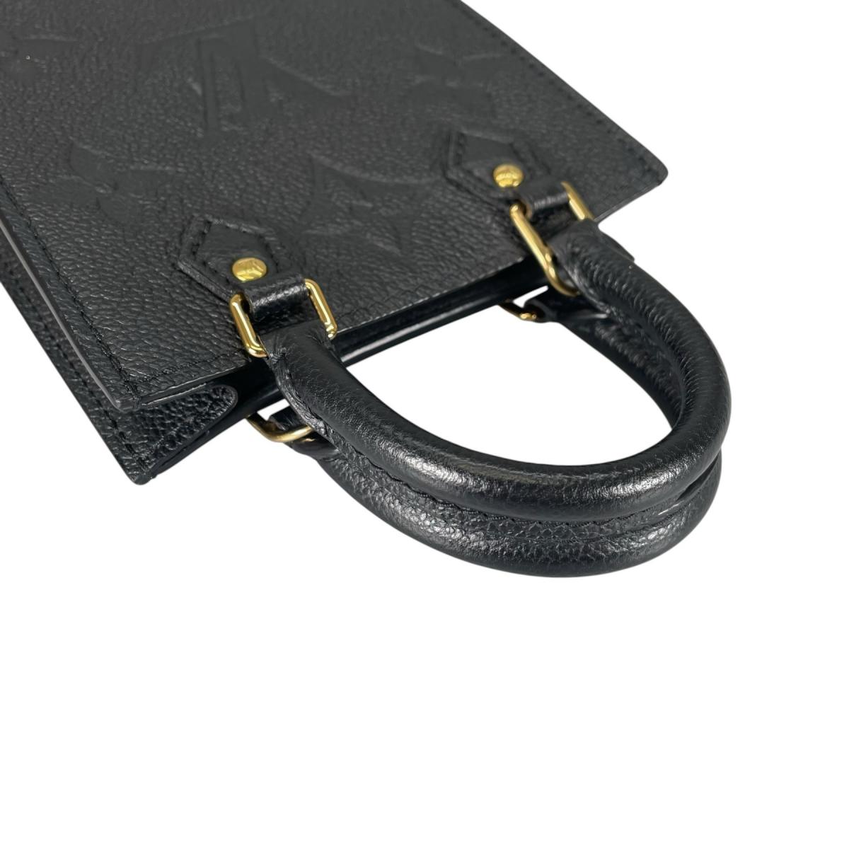ルイヴィトン LOUIS VUITTON ショルダーバッグ
 ショルダーバッグ モノグラム プティット・サックプラ モノグラムアンプラント M81417 ブラック LV
 【SS】
 【中古】