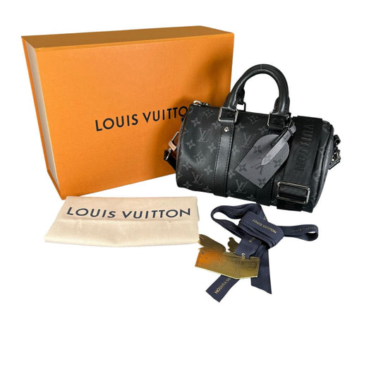 ルイヴィトン LOUIS VUITTON ハンドバッグ
 バンドリエール エクリプス キーポル25 モノグラムキャンバス M46271 ブラック LV
 【SS】
 【中古】
