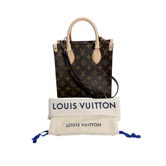 ルイヴィトン LOUIS VUITTON ハンドバッグ
 ハンドバッグ モノグラム サックプラBB モノグラムキャンバス M46265 ブラウン LV
 【SS】
 【中古】