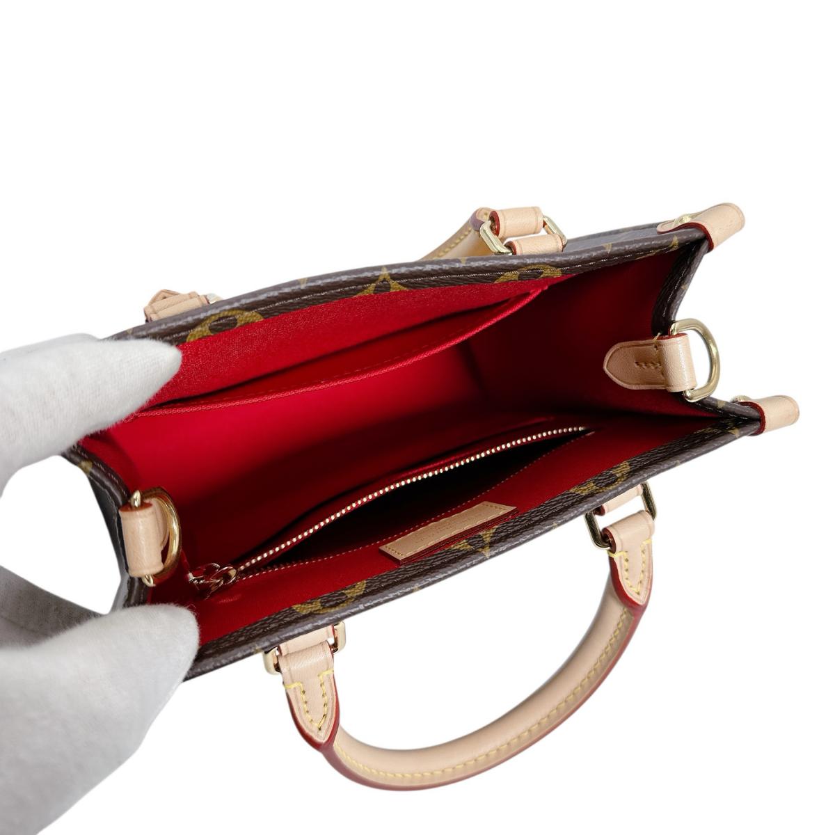ルイヴィトン LOUIS VUITTON ハンドバッグ
 ハンドバッグ モノグラム サックプラBB モノグラムキャンバス M46265 ブラウン LV
 【SS】
 【中古】