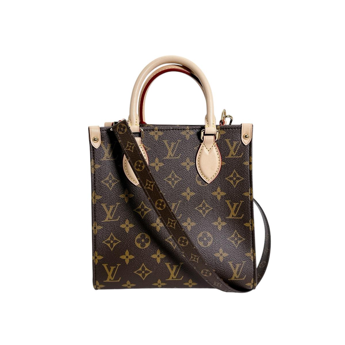 ルイヴィトン LOUIS VUITTON ハンドバッグ
 ハンドバッグ モノグラム サックプラBB モノグラムキャンバス M46265 ブラウン LV
 【SS】
 【中古】