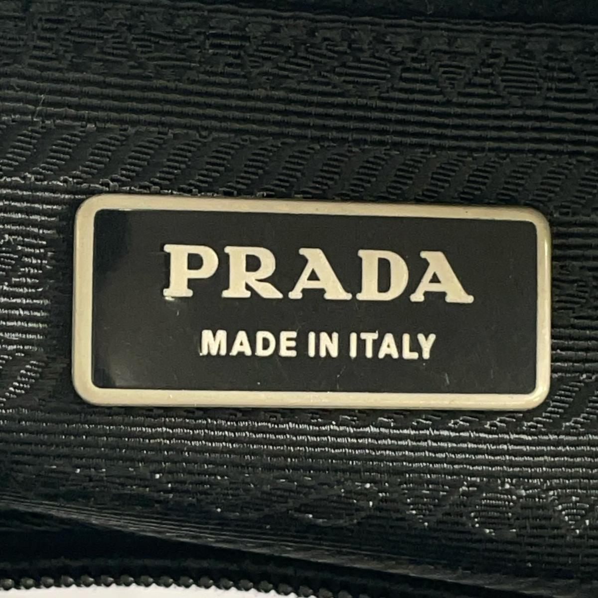 プラダ PRADA ショルダーバッグ
 クロスボディバック Re-Nylon 三角ロゴ ナイロン BT0520 ブラック 【SS】
 【中古】