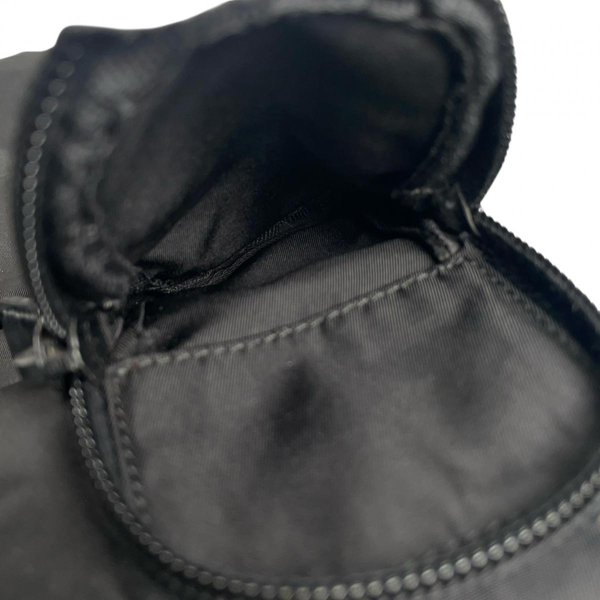プラダ PRADA ショルダーバッグ
 クロスボディバック Re-Nylon 三角ロゴ ナイロン BT0520 ブラック 【SS】
 【中古】