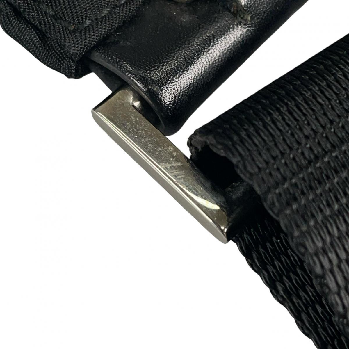 プラダ PRADA ショルダーバッグ
 クロスボディバック Re-Nylon 三角ロゴ ナイロン BT0520 ブラック 【SS】
 【中古】