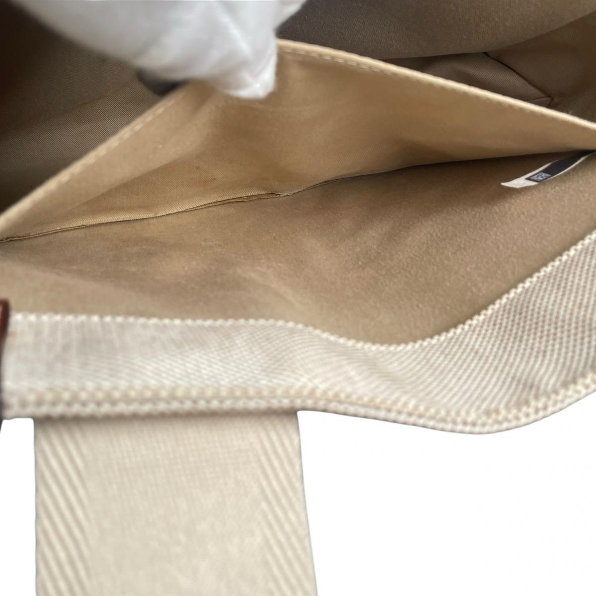 クロエ Chloe ハンドバッグ
 ミディアムトートバッグ シャイニーカーフスキン Woody リネン ベージュ 【SS】
 【中古】