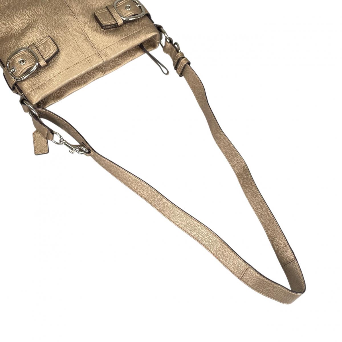 コーチ COACH ショルダーバッグ
 ダッフル ソーホー グラブタンレザー レザー F16514 ゴールド 【SS】
 【中古】