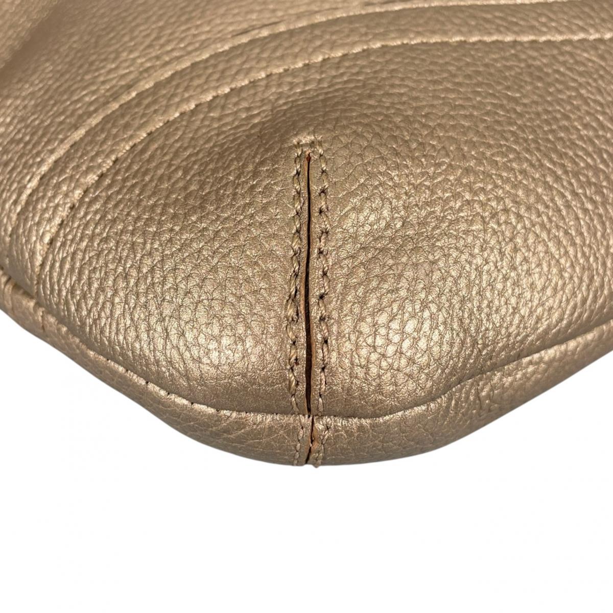 コーチ COACH ショルダーバッグ
 ダッフル ソーホー グラブタンレザー レザー F16514 ゴールド 【SS】
 【中古】