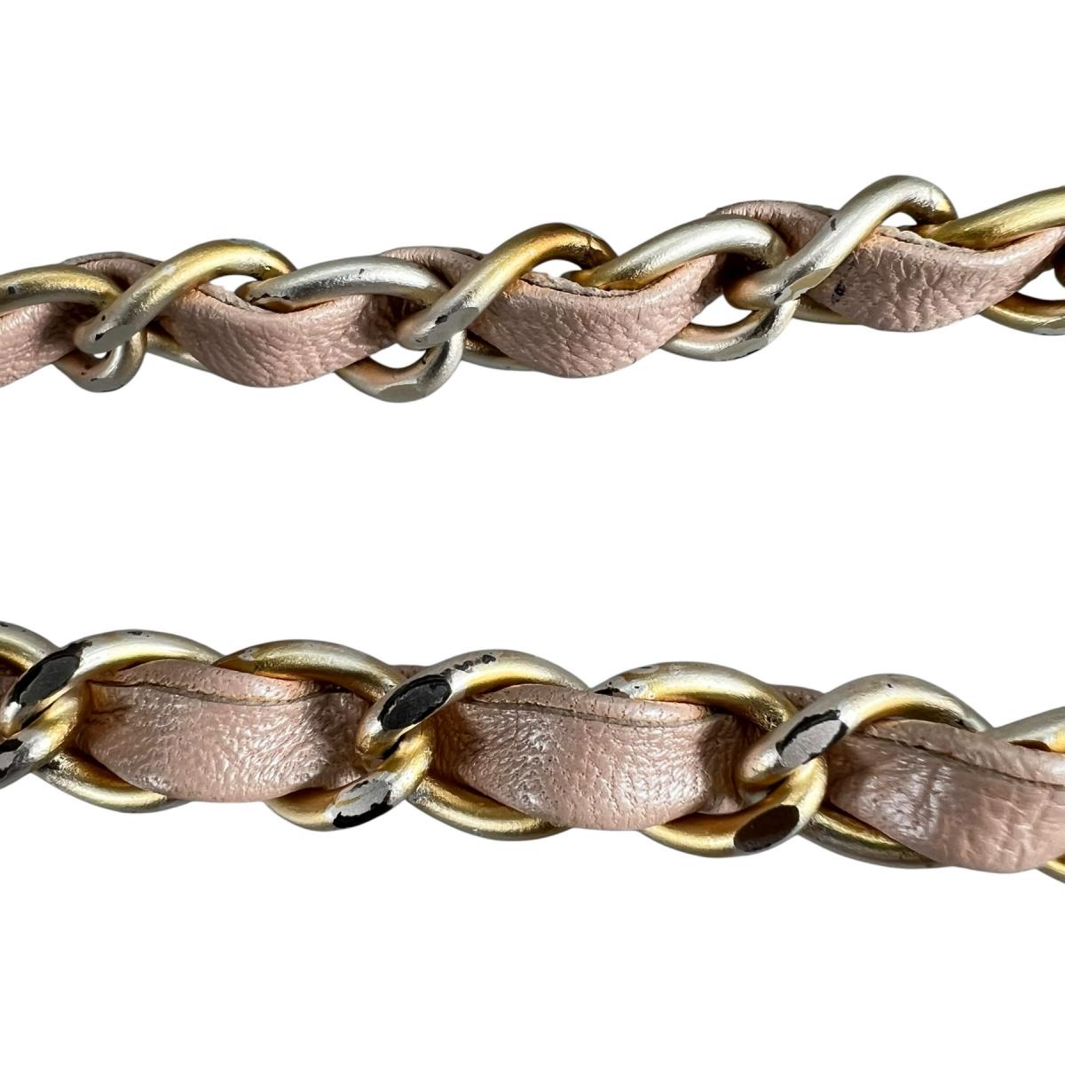 シャネル CHANEL ショルダーバッグ
 チェーンウォレット ラムスキン CHANEL19 ラムスキン A69900 ピンク 【SS】
 【中古】