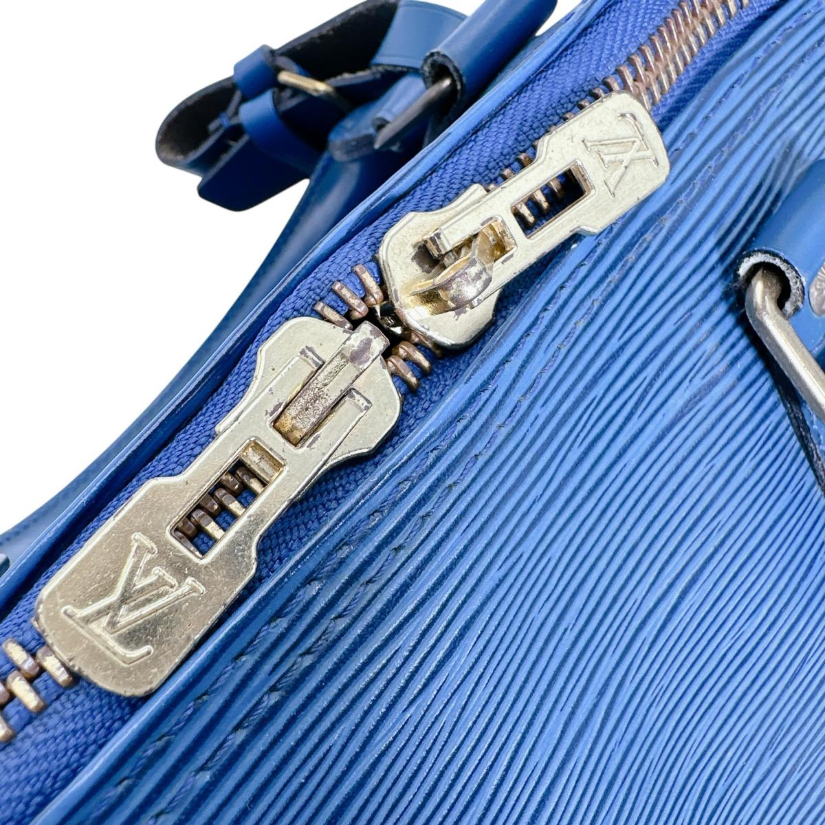 ルイヴィトン LOUIS VUITTON ボストンバッグ
 旅行かばん エピ キーポル45 エピレザー M42975 トレドブルー LV
 【SS】
 【中古】