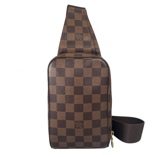 ルイヴィトン LOUIS VUITTON ボディバッグ
 ウエストポーチ 斜め掛け ジェロニモス ダミエキャンバス N51994 ブラウン LV
 【SS】
 【中古】