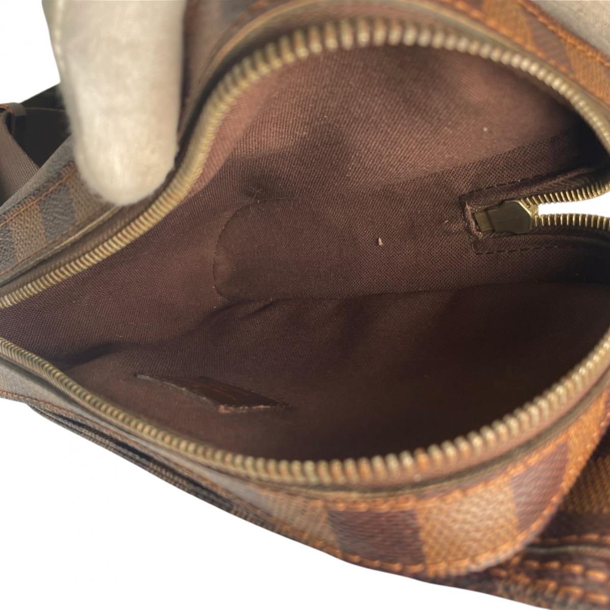 ルイヴィトン LOUIS VUITTON ボディバッグ
 ウエストポーチ 斜め掛け ジェロニモス ダミエキャンバス N51994 ブラウン LV
 【SS】
 【中古】